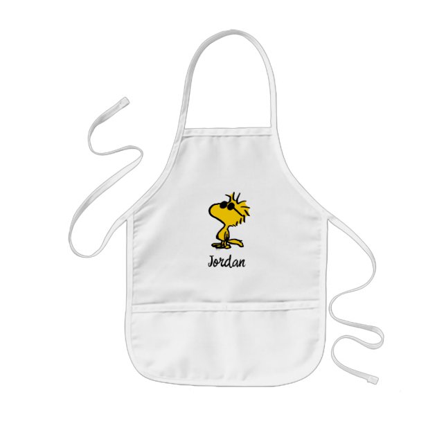Woodstock Cool Sunglasses Pattern | Add Your Name Kids Apron (Front)