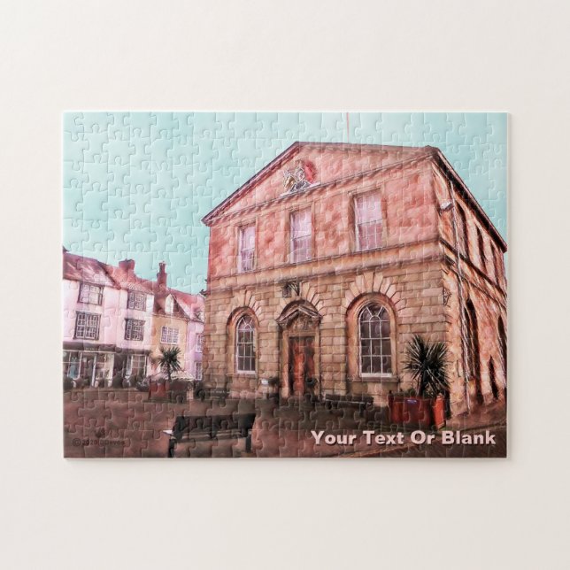 Woodstock, England Town Hall Jigsaw Puzzle (Horizontal)