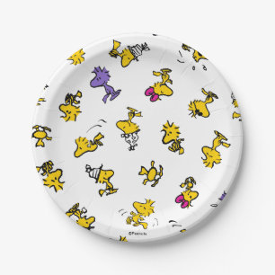 Woodstock Fun Pattern Paper Plate