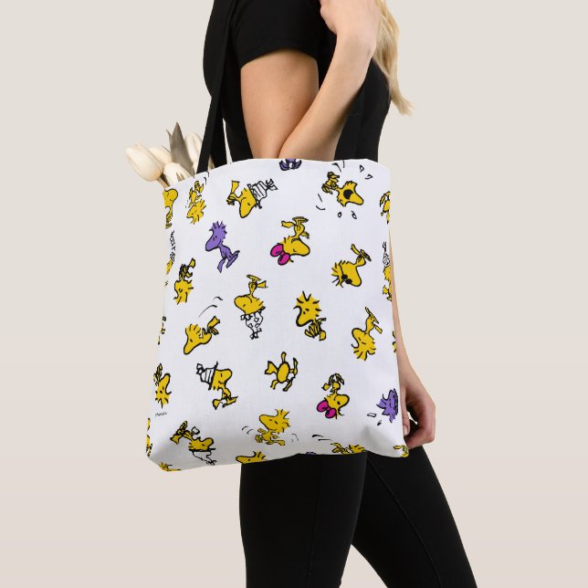 Woodstock Fun Pattern Tote Bag (Close Up)