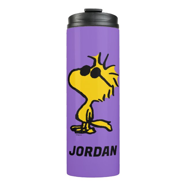 Woodstock In Sunglasses | Add Your Name Thermal Tumbler (Front)