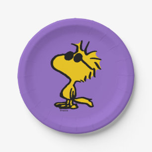 Woodstock In Sunglasses Paper Plate