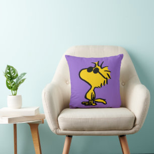 Woodstock In Sunglasses Throw Pillow