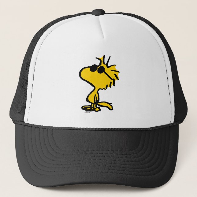 Woodstock In Sunglasses Trucker Hat (Front)
