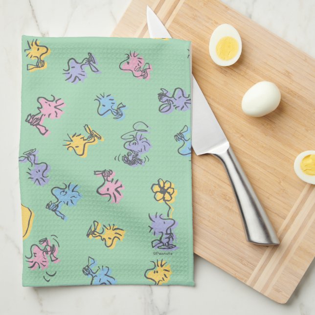 Woodstock Sugar Pop Art Pattern Kitchen Towel (Quarter Fold)