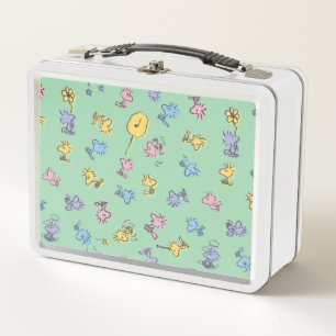 Woodstock Sugar Pop Art Pattern Metal Lunch Box