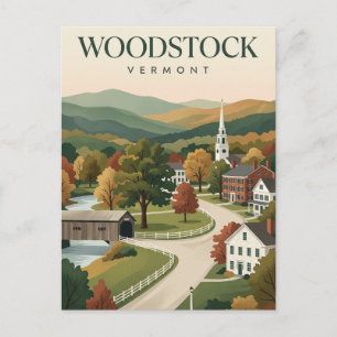 Woodstock Vermont Postcard