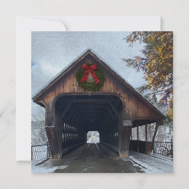 Woodstock Vermont Snowy Holiday (Front)