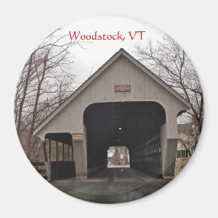 Woodstock, VT, Covered Bridge Magnet