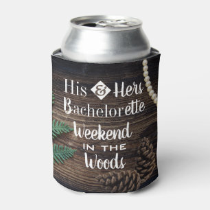 Woodsy Bachelor/Bachelorette Party Personalized Can Cooler