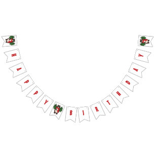 Woodsy Bear Bunting Flags