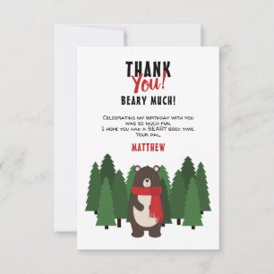 Woodsy Bear Invitation