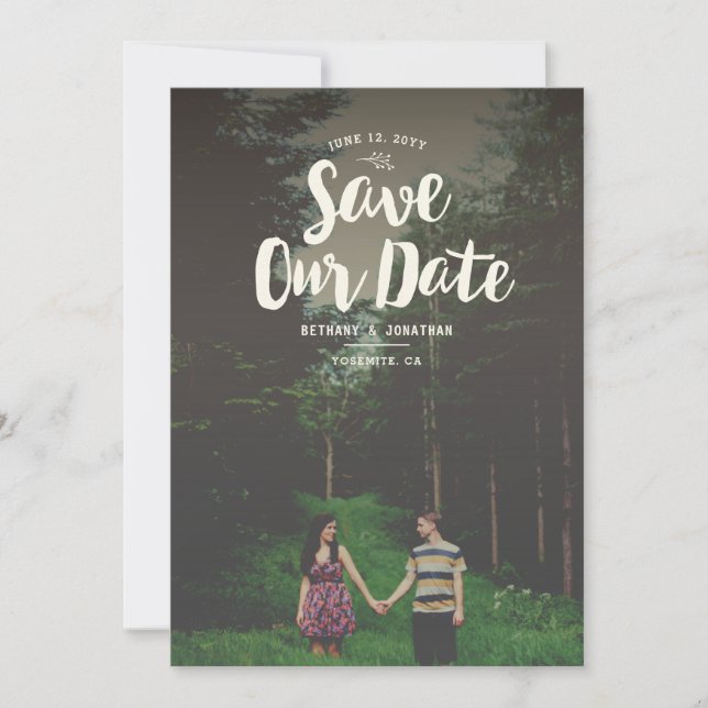 Woodsy Overlay Save the Date (Front)