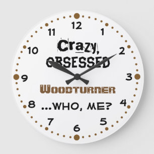 Woodtournage Cadeau Accueil Décor Horloge Crazy Wo