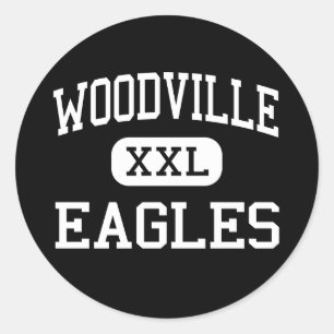 Woodville - Eagles - High School - Woodville Texas Classic Round Sticker