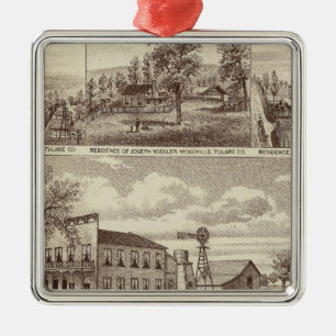 Woodville Hotel, ranches Metal Ornament