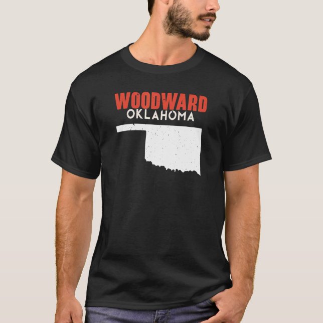 Woodward USA State America Travel Oklahoman T-Shirt (Front)