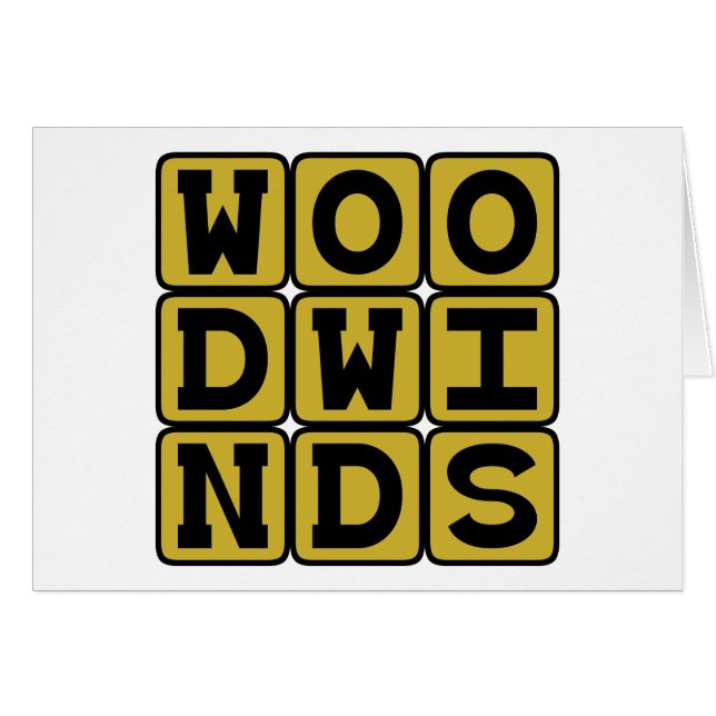 Woodwinds, Musical Instruments (Front Horizontal)