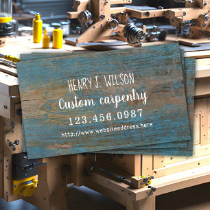 Woodwork Carpenter Painter Improvements Business Card