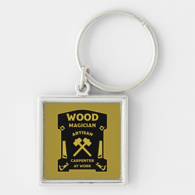 Woodwork Joiner And Carpenter Keychain (Front)