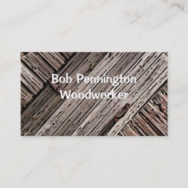Woodworker Business Card (Front)