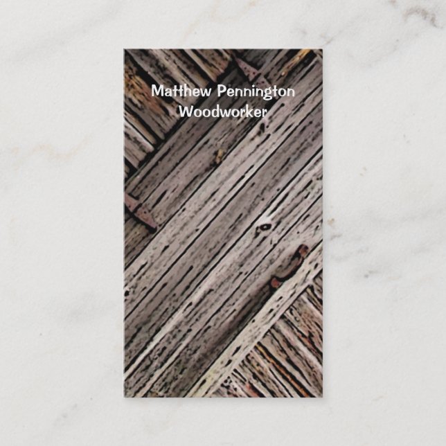 Woodworker Business Card (Front)
