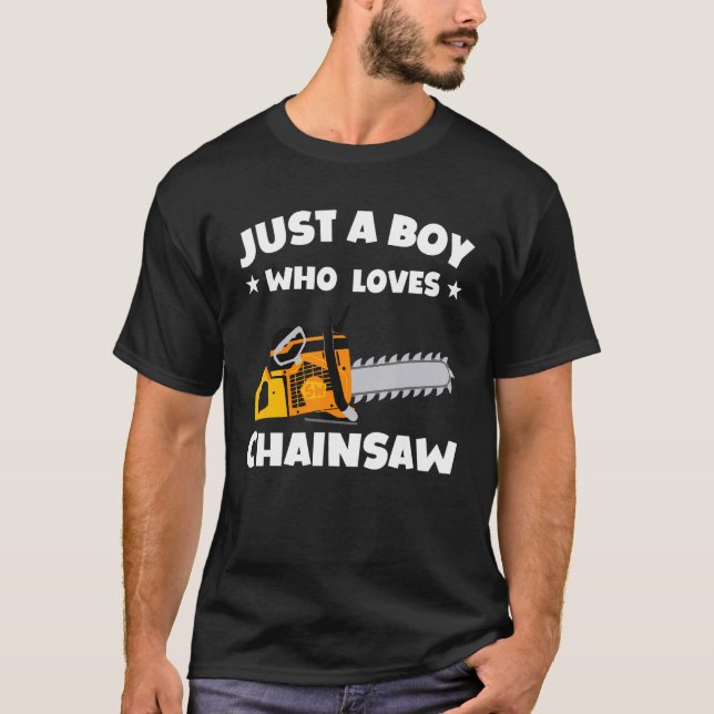 Woodworker Chainsaw Tree Cutter  Mens Kids T-Shirt (Front)