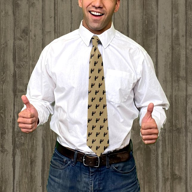 Woodworker / DIY / Handyman with Hammer on Striped Tie (Creator Uploaded)