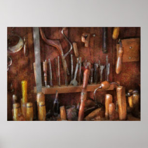 Woodworker - Old tools Poster