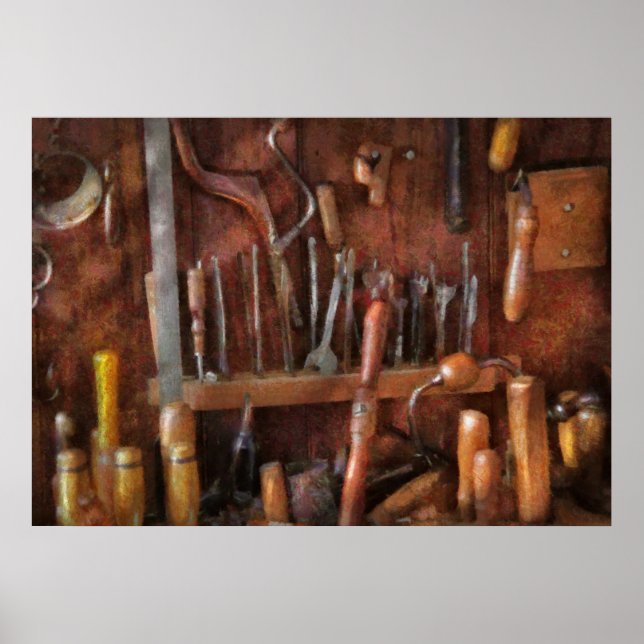 Woodworker - Old tools Poster (Front)