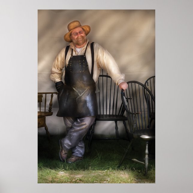 Woodworker - The Chair Maker Poster (Front)