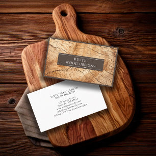 Woodworker Wood Business Card