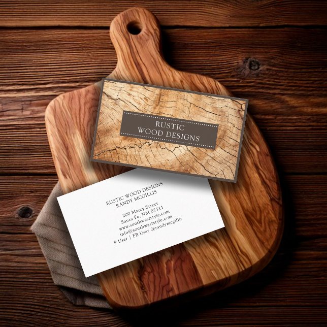 Woodworker Wood Business Card (Creator Uploaded)