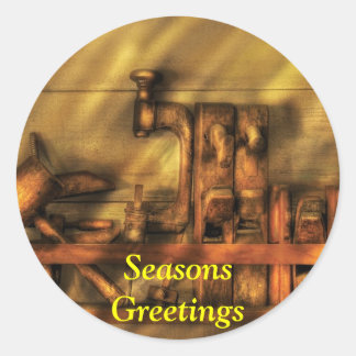 Woodworker - Wood Working Tools Classic Round Sticker