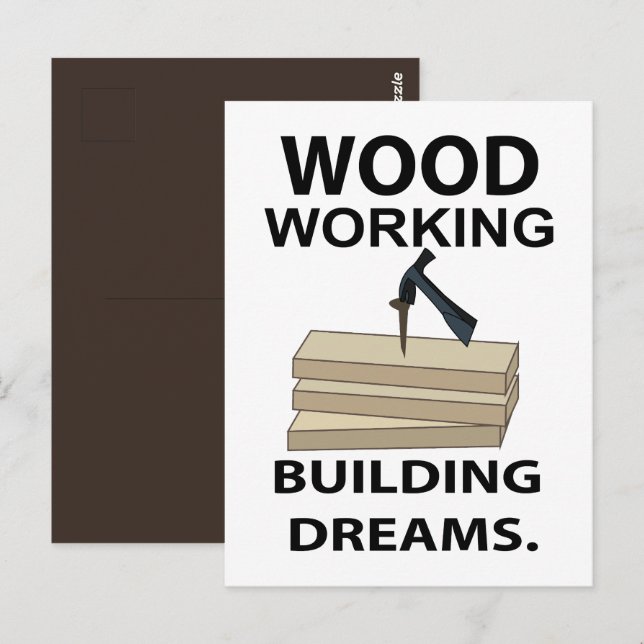 Woodworking Carpenter Woodworker  Postcard (Front/Back)