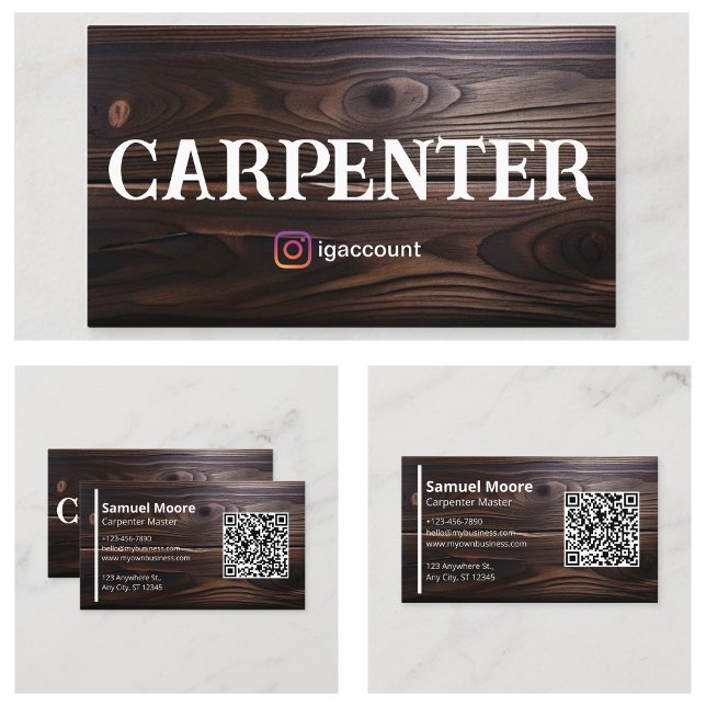 Woodworking Experts Professional Carpenter  Business Card (Woodworking Experts Professional Carpenter Business Card
)