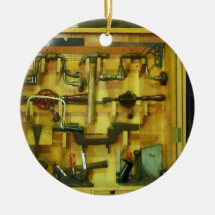 Woodworking Tools Ceramic Ornament