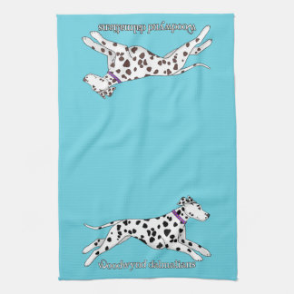 Woodwynd Dalmatians black & liver Kitchen Towel