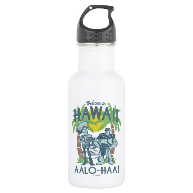 Woody and Buzz - Welcome To Hawaii 532 Ml Water Bottle (Front)