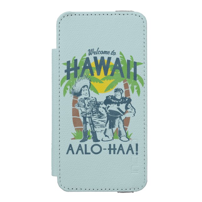 Woody and Buzz - Welcome To Hawaii Incipio iPhone Wallet Case (Folio Front)
