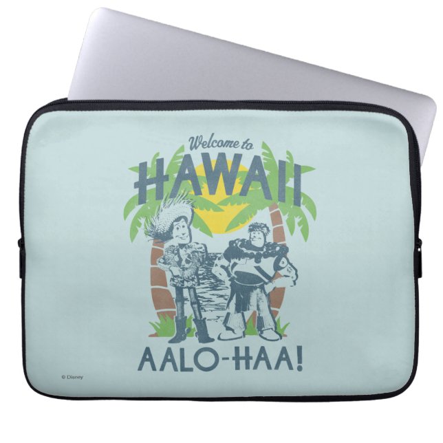 Woody and Buzz - Welcome To Hawaii Laptop Sleeve (Front)
