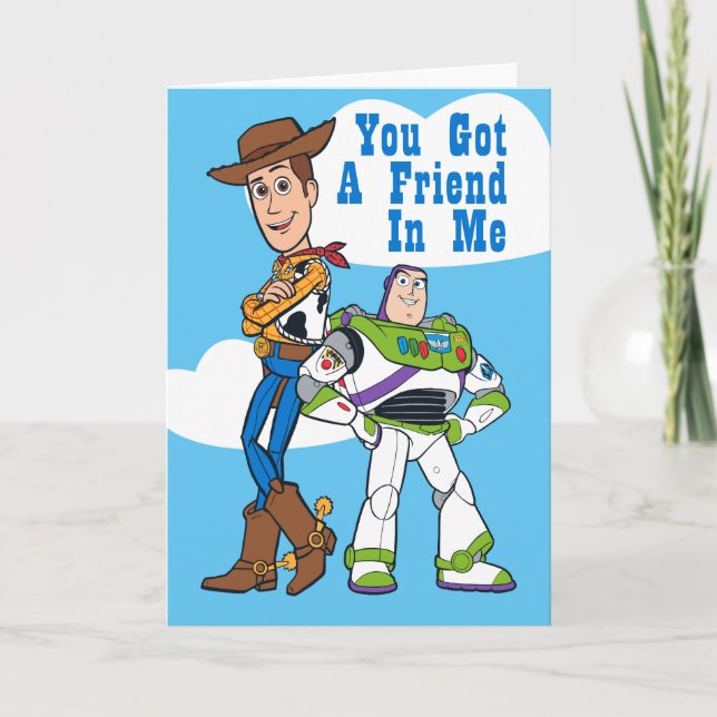 Woody & Buzz - You've Got A Friend In Me Card (Front)
