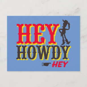 Woody - Hey Howdy! Postcard