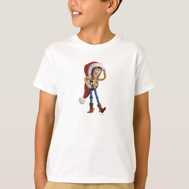 Woody in Santa Hat T-Shirt (Front)