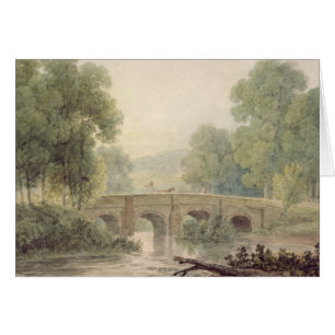 Woody Landscape with a Stone Bridge over a River