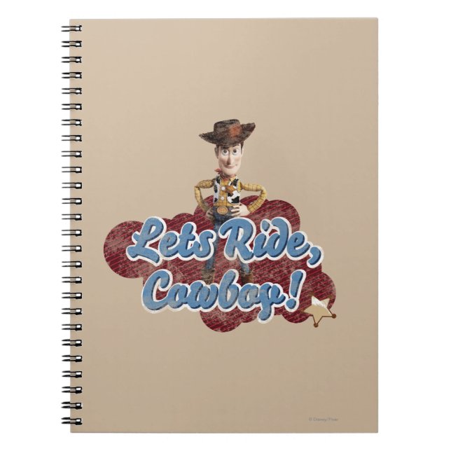 Woody: Lets Ride, Cowboy Notebook (Front)