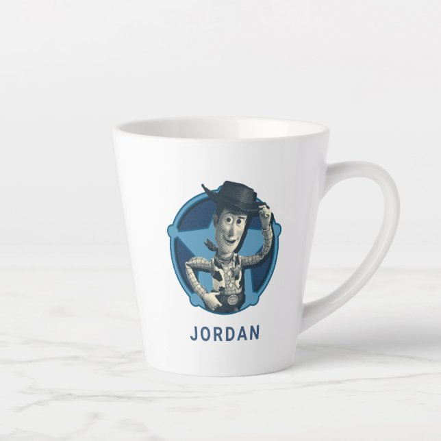 Woody: Sheriff Badge Latte Mug (Right)