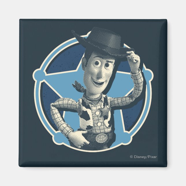 Woody: Sheriff Badge Magnet (Front)