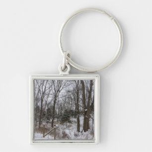 Woody Snow Day Keychain