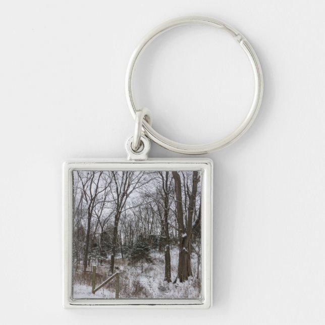 Woody Snow Day Keychain (Front)